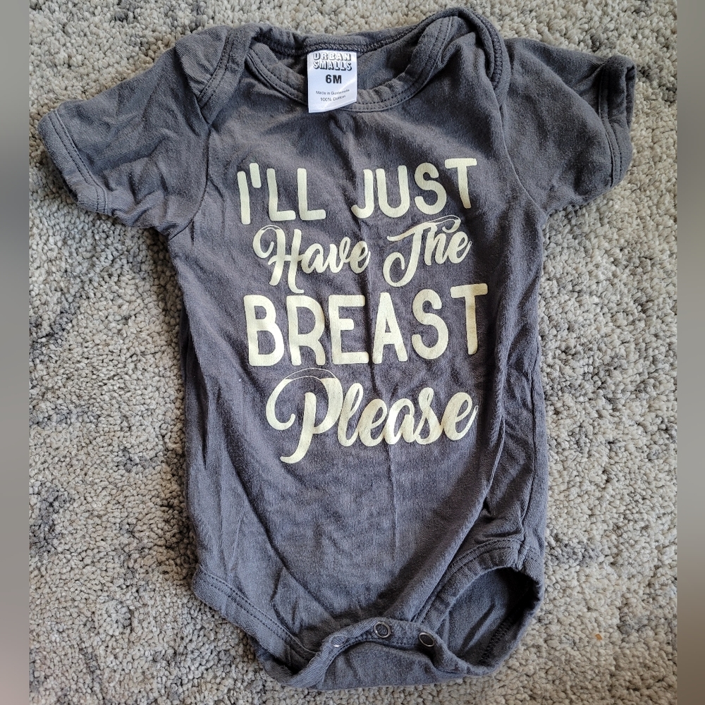 "I'll Just Have the Breast Please" Thanksgiving Bodysuit Funny Baby 6M